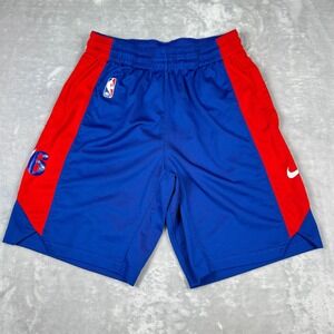 Nike NBA Philadelphia 76ers Shorts Mens Medium Blue Red DriFIT Basketball AJ5098